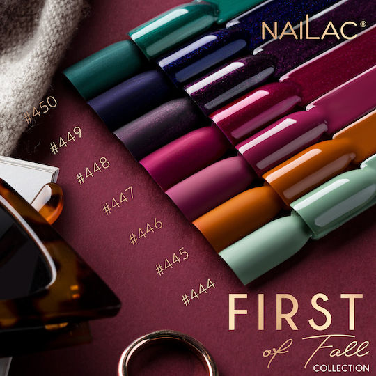 NaiLac Ημιμόνιμο Βερνίκι Νυχιών #450 με Glitter 7ml
