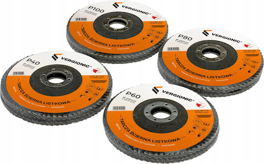 Leaf Disc Lamella 125mm 2pcs Mixed Grit Vergionic