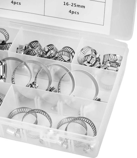 Set 34 Worm Gear Hose Clamps Kd10866