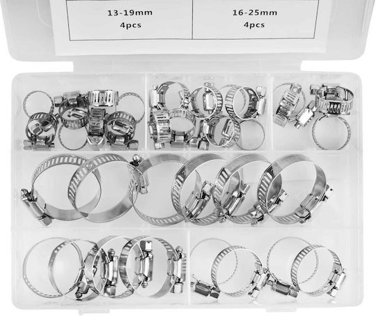 Set 34 Worm Gear Hose Clamps Kd10866