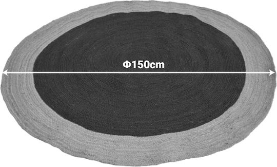 Pakketo Dando Handmade Summer Jute 150x150cm Dark Blue