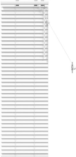 vidaXL Jalousie & Rollläden Holz Jalousie in Weiß Farbe P50xH130cm