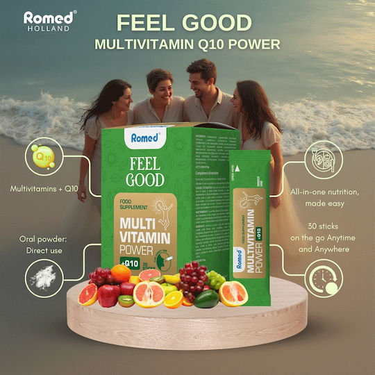 Romed Feel Good Multivitamin for Energy & the Nervous System 80mg 30 Sachets