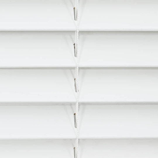 vidaXL Jalousie Sonnenschutz Hölzernes in Weißes Farbe P130xH130cm
