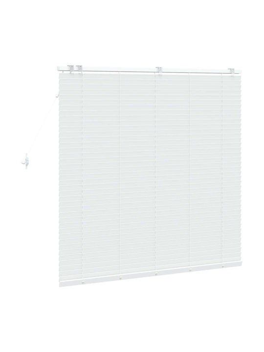 vidaXL Jalousie Sonnenschutz Hölzernes in Weißes Farbe P125xH130cm