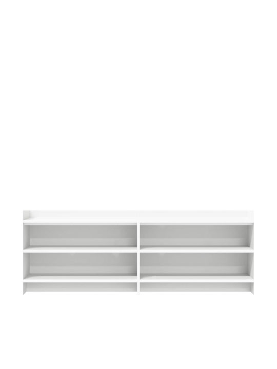 TV-Ständer Weiß M135xP33xH47cm