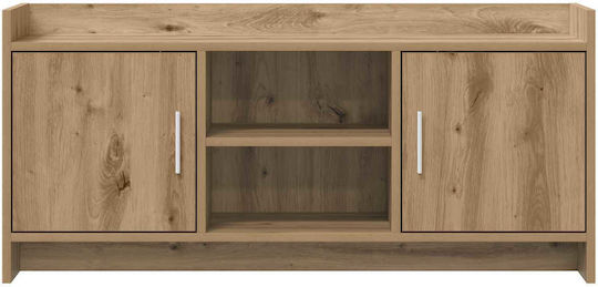 TV Stand Metal & Oak Wood L102xW33xH47cm