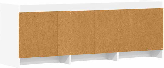 TV Stand White 130x33x47 cm