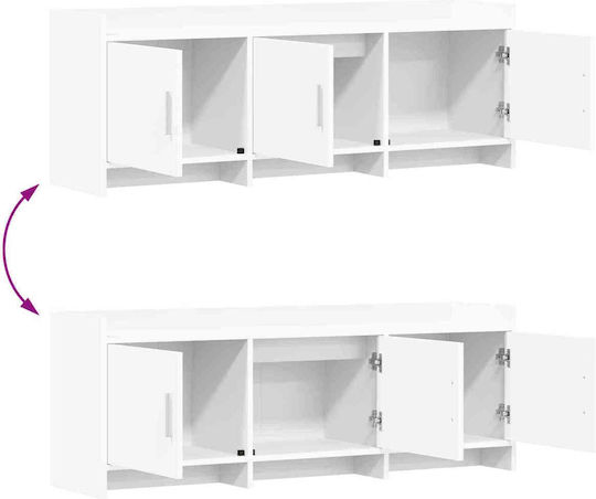 TV Stand White 130x33x47 cm