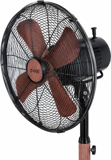 Gruppe Ανεμιστήρας Ορθοστάτης 55W Black - Wood