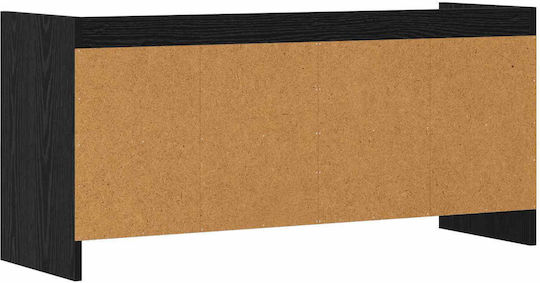 Dulap TV Stejar Negru 100x33x47cm