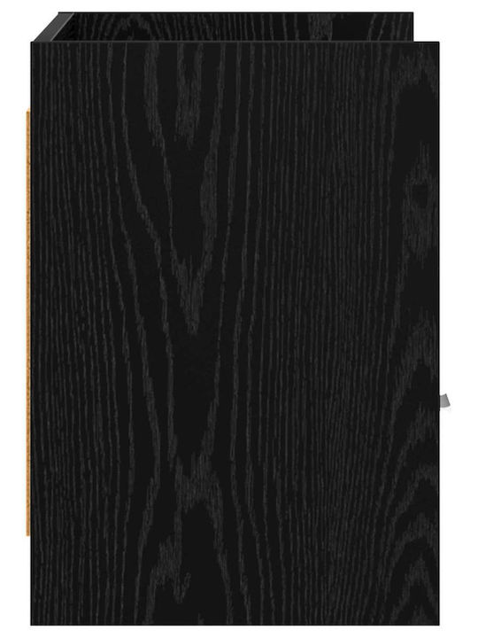 Dulap TV Stejar Negru 71.5x33x47cm