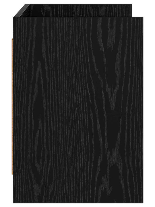 vidaXL TV-Ständer Schwarz Dürre M100xP33xH47cm