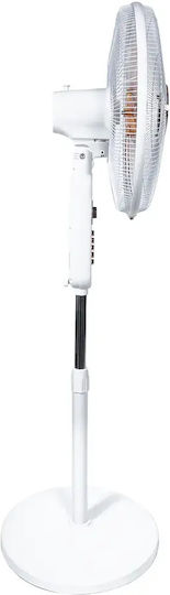 Gruppe Ανεμιστήρας Ορθοστάτης 70W Διαμέτρου 45cm White Gold