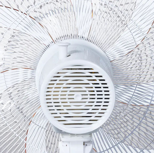 Gruppe Ανεμιστήρας Ορθοστάτης 70W Διαμέτρου 45cm White Gold