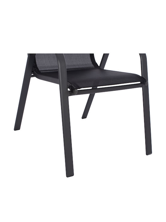 Set Dining de Exterior 3 Piese Negru