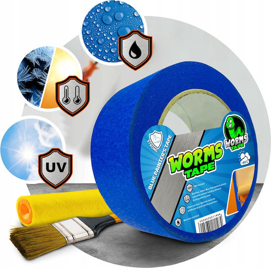 Worms Tape Blue Painter's Tape 30mm X 50m
