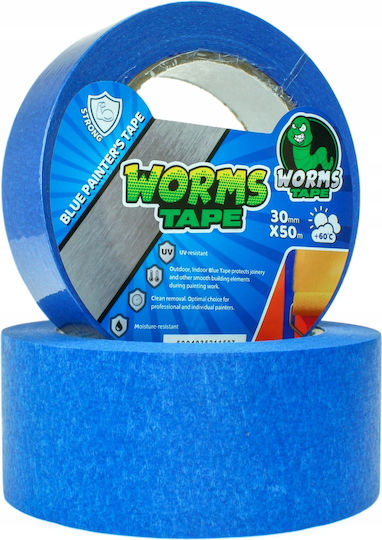 Worms Tape Blue Painter's Tape 30mm X 50m