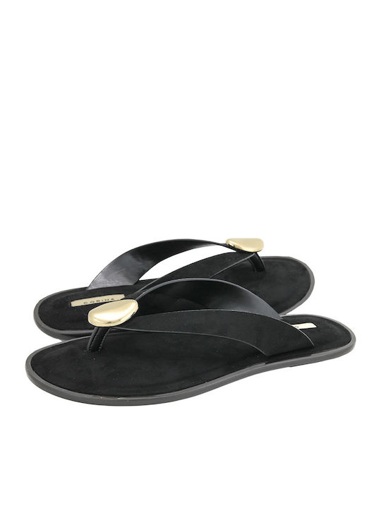 Damen Flache Schwarze Sandalen