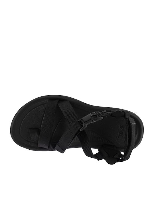 Women's Flat Sandals Sporty in Black Color
