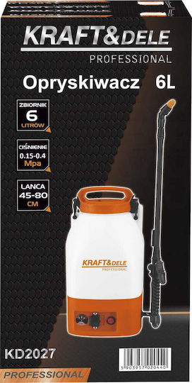 Kraft & Dele Drucksprüher 12V Batteriebetrieb mit Gewicht 6lt