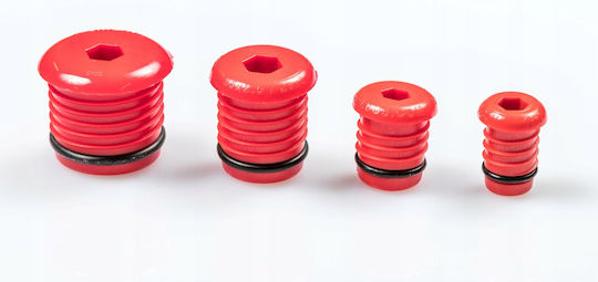 Pex 16mm Pressure Test Plug Red