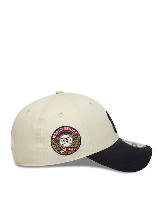 New Era New York Yankees Mlb World Series Patch 9forty Adjustable Cap Унисекс Шапка Памук Крем 60856257