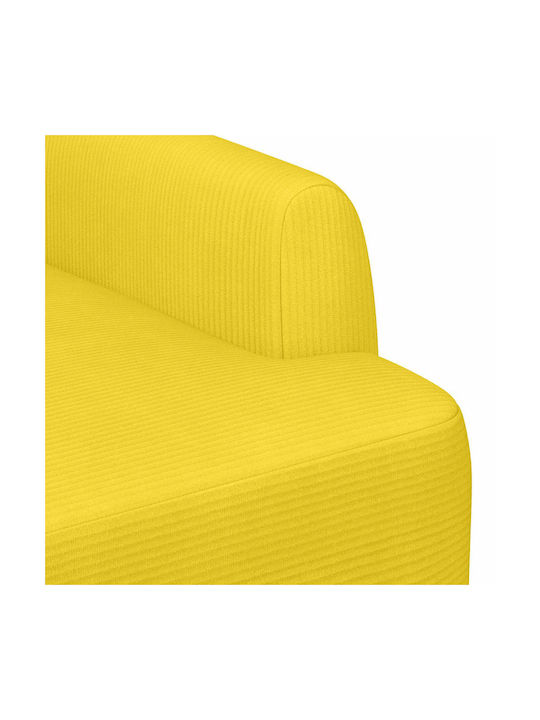 Doppelsitzer Samt Sofa Weiches Gelbes 116x67x81cm