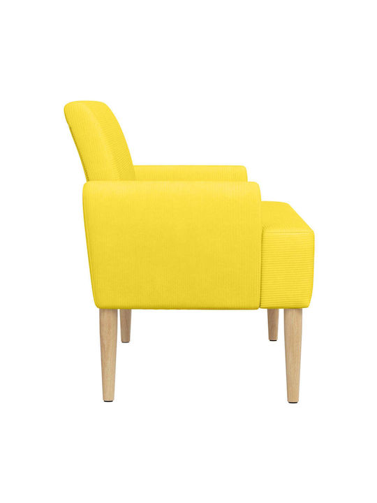 Doppelsitzer Samt Sofa Weiches Gelbes 116x67x81cm