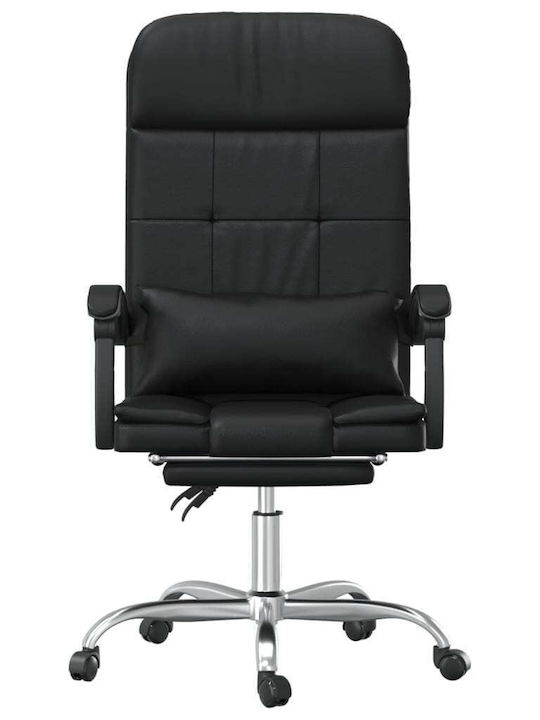 vidaXL Massage Office Chair with Recline Black