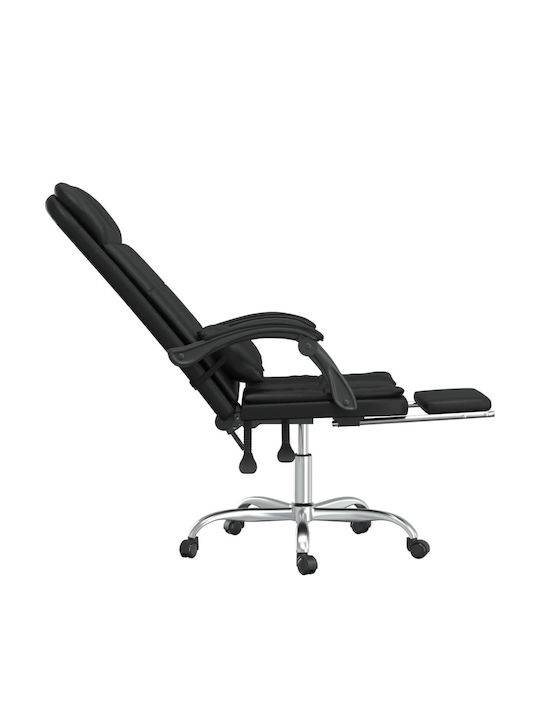 vidaXL Massage Office Chair with Recline Black