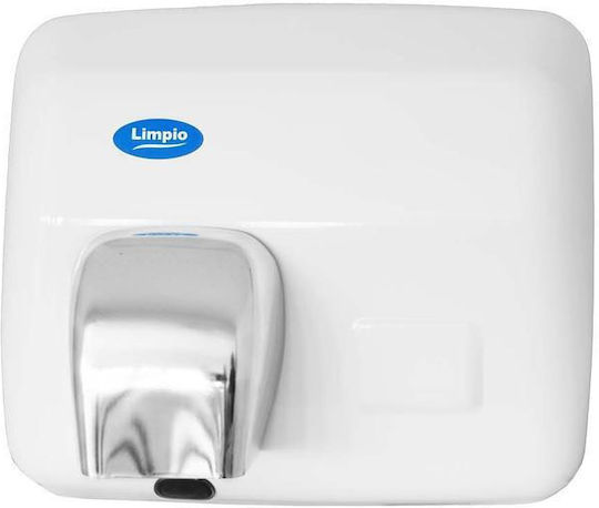 Limpio Hand Dryer Stainless with Sensor in White Colour 2.5kW