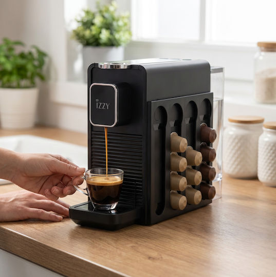 Izzy IZ-3060 Кафемашина за Капсули Nespresso Налягане 20bar Кафява