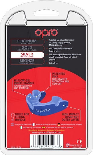 Opro Kinder Schutzmaske Für Zahnspangen Silber Gen4 Blau