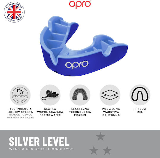 Opro Ufc Silver Gen2 Mouthguard Red Black