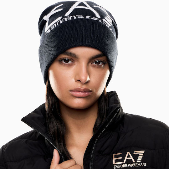 Beanie Unisex Căciulă Tricotată în Culoare Albastru Marin