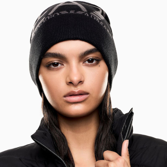 Beanie Unisex Strickmütze in Schwarz