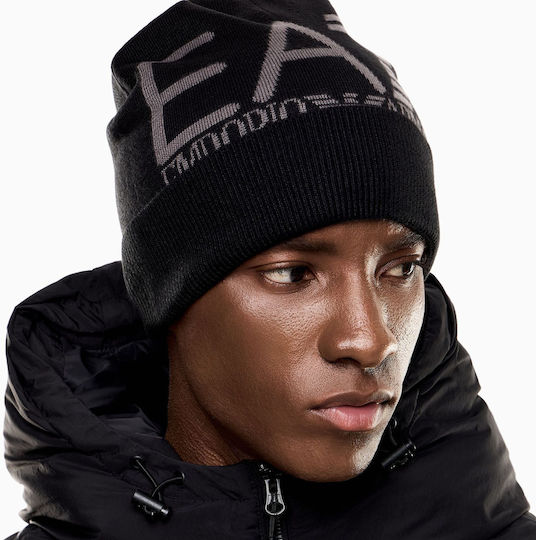 Beanie Unisex Strickmütze in Schwarz