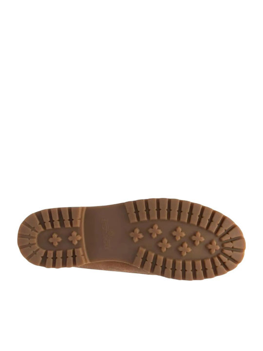 Leather Men's Boat Shoes in Brown Colour Regular Fit