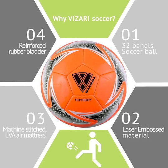 Vizari Kids Football Ball Orange