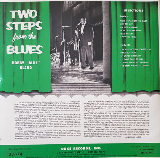 Bobby Bland Two Steps From Blues Vinyl