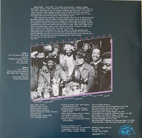 Koko Taylor Earthshaker Vinyl