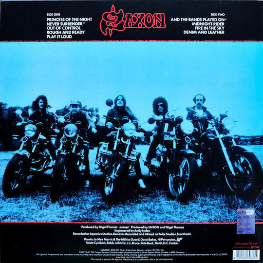 Saxon Denim Leather Vinyl
