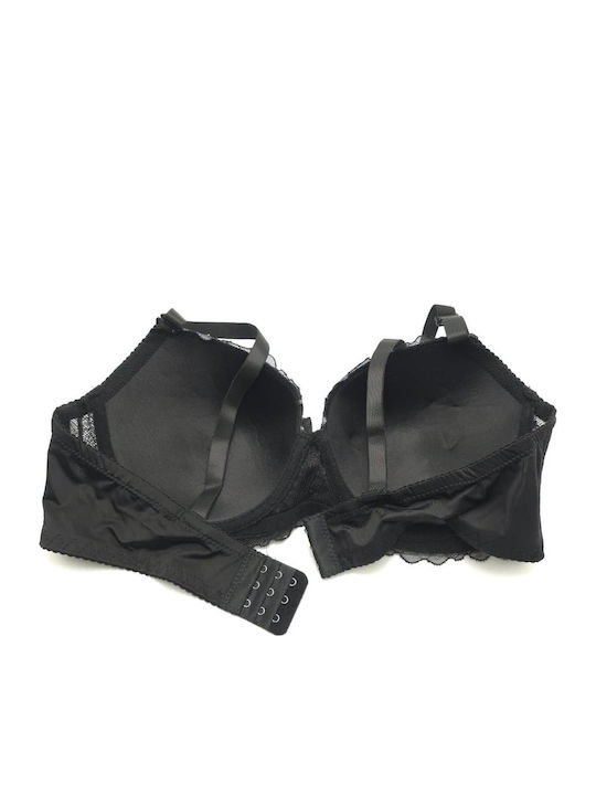 Black Push Up Bra With Underwire