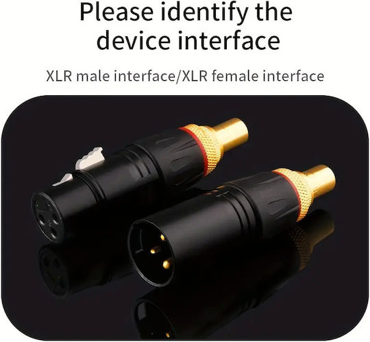 RCA MICACC126 Конвертор XLR женски към RCA мъжки