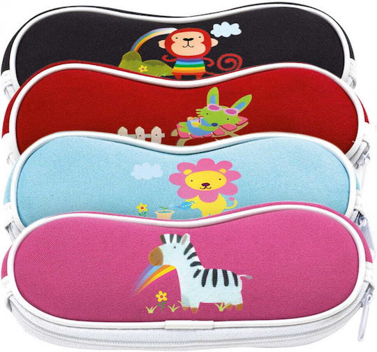 Case Cover Children's Glasses Gray Lion Sc-10b