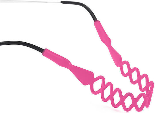 Stylion Braided Λουράκι Γυαλιών Ροζ