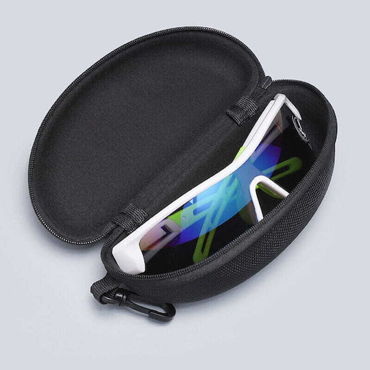 Glasses Case Zipper Pouch Carabiner Pink Color