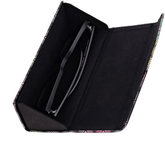 Foldable Triangular Glasses Case Et-133c Light Pink