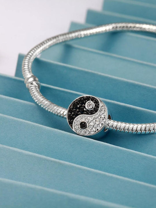 Pandora Висящи Талисмани Медальон Талисмани Ин Ян 925 Сребърни Талисмани Trusky
